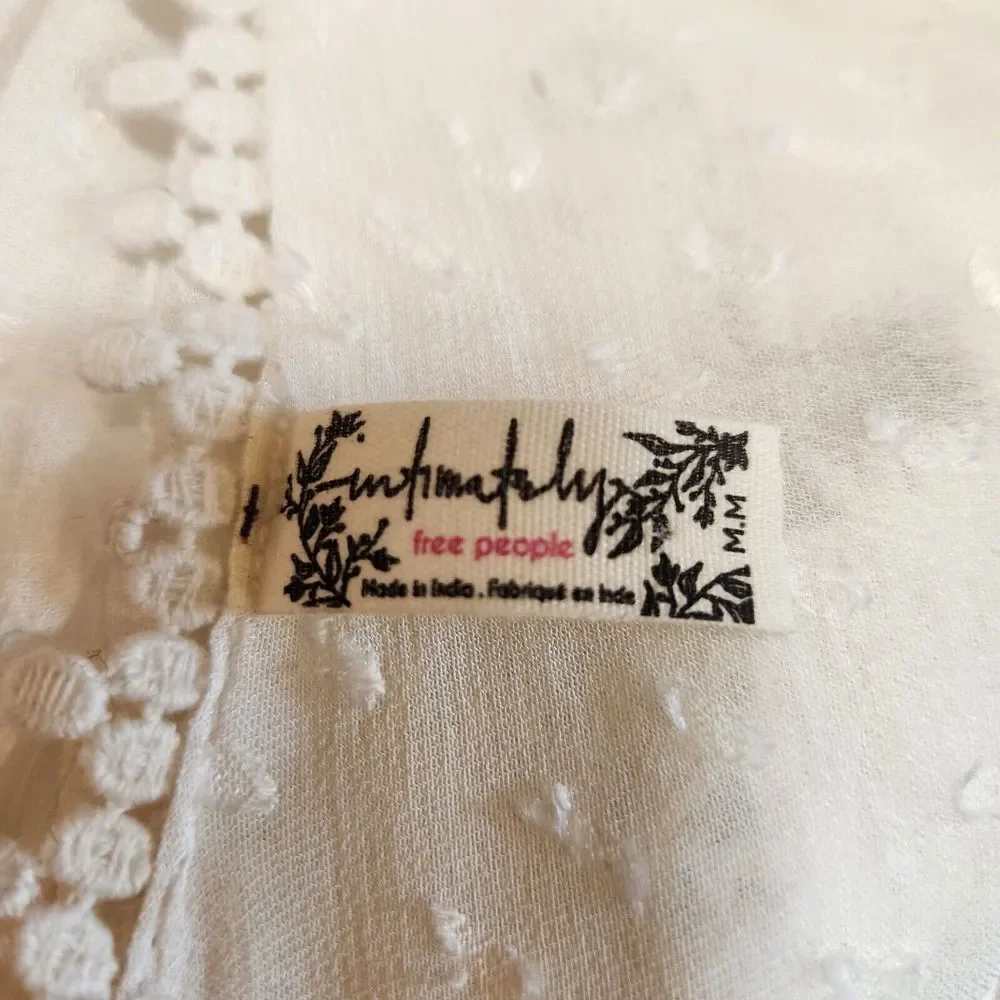 Free People Women Intimately Our Spring Fling Robe Size M Semi Sheer Dainty Sexy - Picture 8 of 11